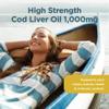 Healthspan Cod Liver Oil 1,000mg | Rich in Omega 3 Fatty Acids DHA & EPA | Brain, Eyes & Heart Health | Vitamin A & D3 | Vision, Bones, Teeth & Immune | Sustainably Sourced (240 Capsules) view 3