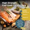 Healthspan Cod Liver Oil 1,000mg | Rich in Omega 3 Fatty Acids DHA & EPA | Brain, Eyes & Heart Health | Vitamin A & D3 | Vision, Bones, Teeth & Immune | Sustainably Sourced (240 Capsules) view 4