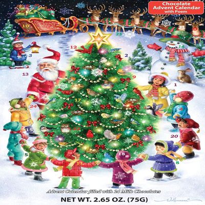 Gather Round The Tree Chocolate Advent Calendar (Countdown to Christmas)