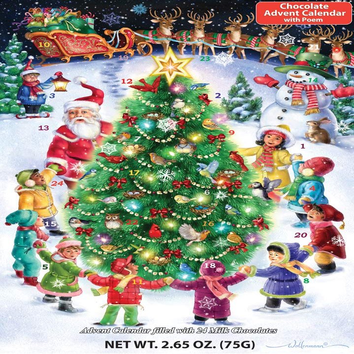 Gather Round The Tree Chocolate Advent Calendar (Countdown to Christmas)
