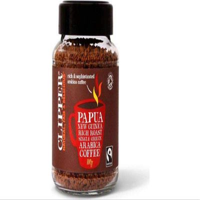Clipper Papua New Guinea Rich Roast Single Origin Arabica Coffee, 100g