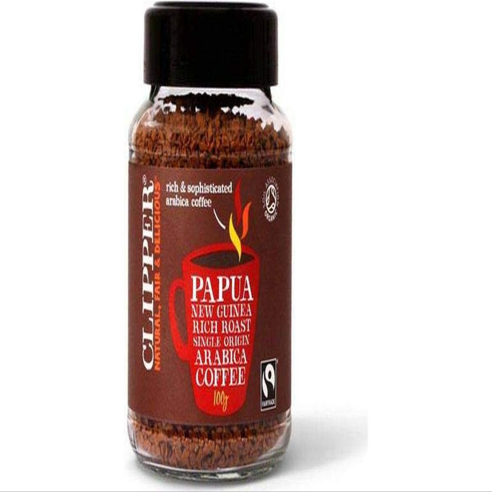 Clipper Papua New Guinea Rich Roast Single Origin Arabica Coffee, 100g