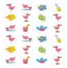 cdb 24 Flamingo mixed Edible Iced/Icing Cupcake Topper Fairy Cake Bun Toppers Round view 2
