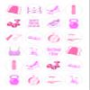 24 Gym Girls edible Iced Icing CupCake Toppers view 1