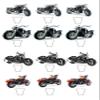 12 edoble Motorbike Standing kids childrens party decorations Cupcake Cake Toppers Wafer Rice Card view 2