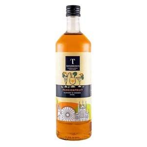 Taylerson's Passion Fruit Flavour Cocktail Syrup - Vegan, Artisan and Hand-Bottled Cocktail, Gin, Prosecco and Baking Syrup. British-Made - 1 Litre
