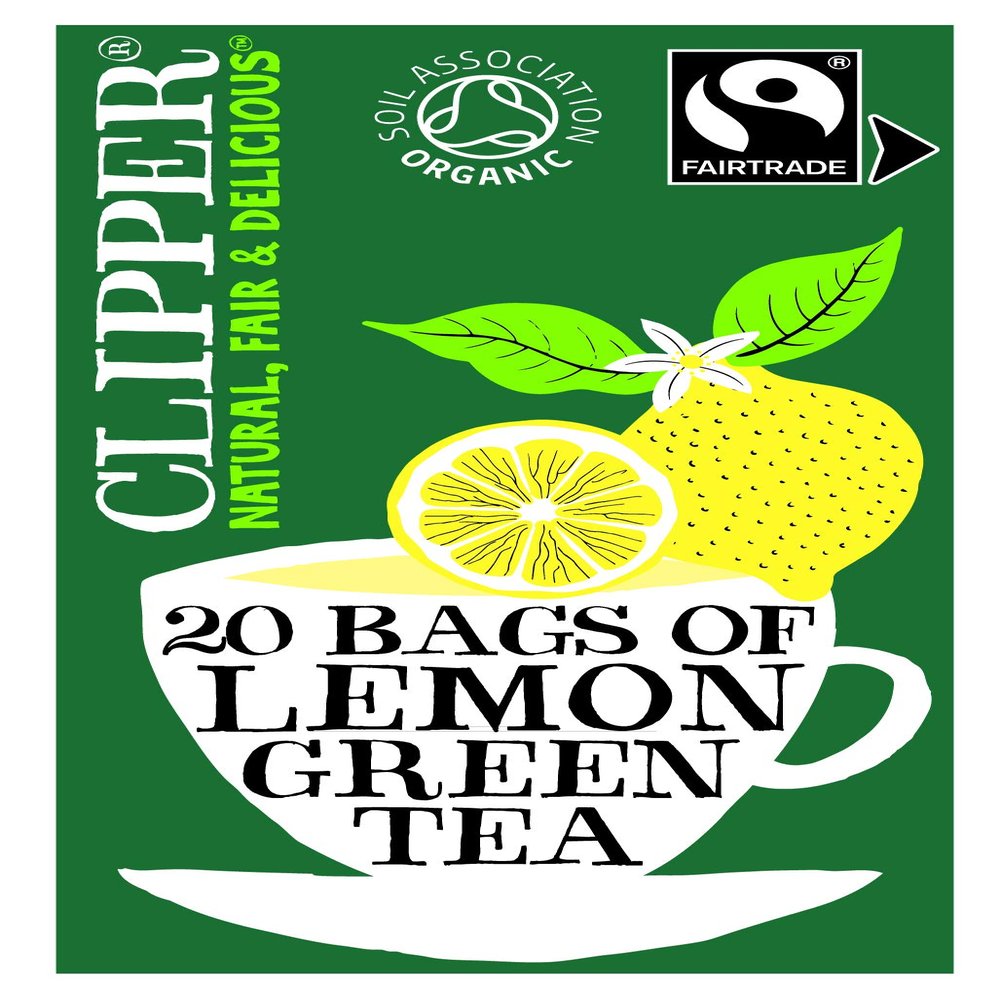 Clipper Organic Fairtrade Green with Lemon 20 Tea Bags