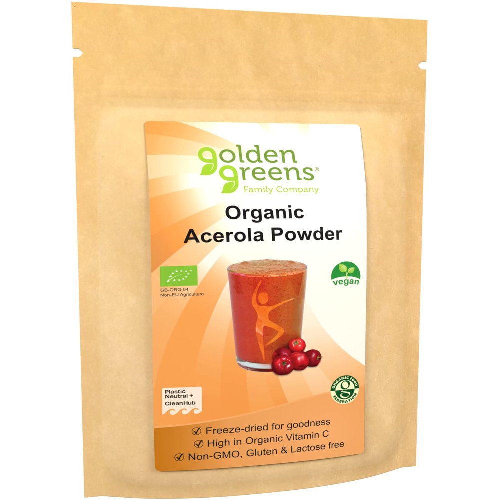 Golden Greens Organic Freeze-Dried Acerola Powder 125g