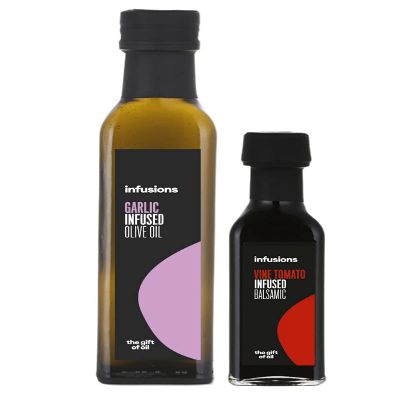 250ml Garlic Oil Paired with 100ml Vine Tomato Balsamic
