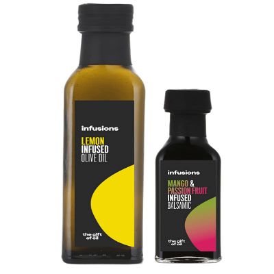 25Oml Lemon Oil Paired with 100ml Mango & Passion Fruit Balsamic