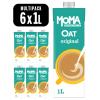 MOMA Original Oat Drink - 6 x 1L - 100% Plant Based Vegan - Made with the whole of the oat for added fibre & a delicious flavour - No Added Sugar view 1