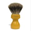 Zenith Barber Shaving Brush with 100% Real Badger Hair and Butterscotch Resin Handle - Best Badger - Made in Italy view 1