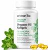 Aromavita Organic Oregano Oil Capsules Extra Strength with 86-90% Carvacrol Immune & Digestive Support Natural Antioxidant, Vegan Herbal Supplement Greek Fast Absorption 60 Capsules view 1