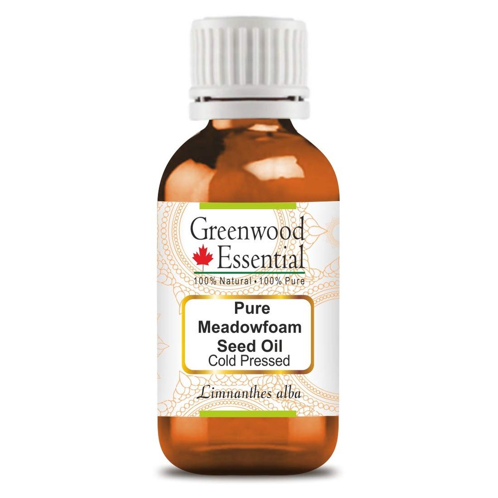 Greenwood Essential Pure Meadowfoam Seed Oil (Limnanthes alba) Cold Pressed Natural Therapeutic Grade 50ml (1.69 oz)