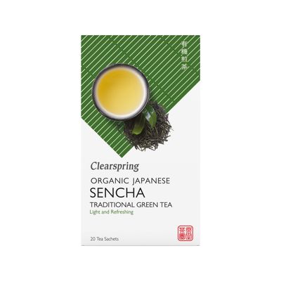 Clearspring Organic Japanese Sencha, Traditional Green Tea Teabags