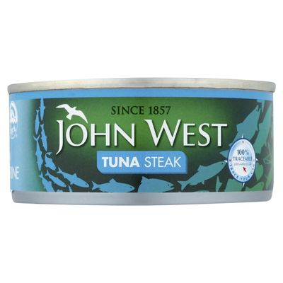JOHN WEST TUNA STEAK IN BRINE