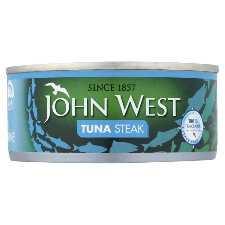 JOHN WEST TUNA STEAK IN BRINE
