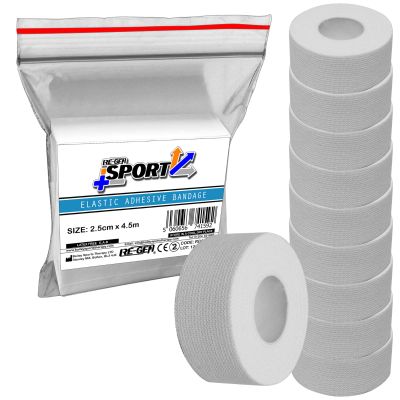 10 Piece Refill - RE-GEN Sport Elastic Adhesive Bandage EAB Strapping 2.5cm Tape