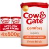 Cow & Gate Comfort Baby Milk Powder Formula, from Birth, 800 g (Pack of 4) view 1