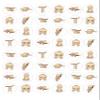 cdb 48 sloths style edible Iced Icing CupCake Toppers Cake frosting fondant view 1