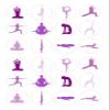 24 edible Yoga exercise party decoration style Iced Icing CupCake Toppers Cake view 1
