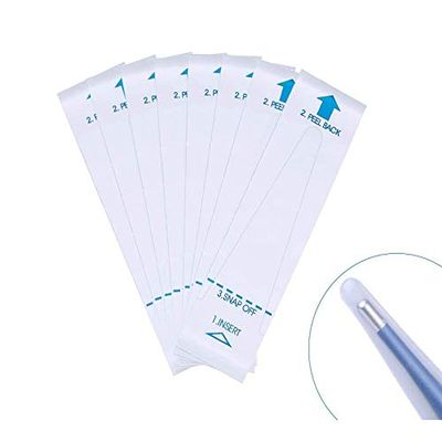 Zecval Oral Rectal Thermometer Probe Covers (100 Packs) - Disposable Digital Thermometer Cover, for Adults