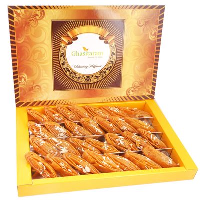 Ghasitaram Gifts Holi Gift - Khaja 800 GMS