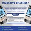 Digestive Enzymes for Optimal Digestion Support, Flatulence & Bloating Relief with Betaine HCL & Peppermint, Gut Health Supplement - 100 Tablets view 2