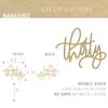 NANASUKO Modern Cursive 30th Birthday Cake Topper - thirty - Double Sided Gold Glitter - Premium Quality Made in USA - Gold view 2