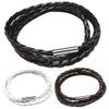 Bracelets for Women Vintage Women Men Multilayer Braided Leather Cuff Bangle Wristband Bracelet Gift view 2