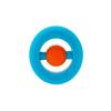 Chewigem Pocket Sized Hand Fidget & Stimming Toy - Non-Toxic, Washable, Discreet Chewable Aid for Autism, ADHD, SPD, Anxiety & Oral Motor Needs (Blue & Orange) view 1