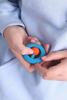 Chewigem Pocket Sized Hand Fidget & Stimming Toy - Non-Toxic, Washable, Discreet Chewable Aid for Autism, ADHD, SPD, Anxiety & Oral Motor Needs (Blue & Orange) view 4