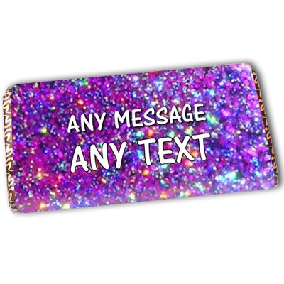 1 x Personalised Chocolate Bar - Birthday, Thank You, Mothers / Fathers / Valentines Day, Easter, Anniversary, Christmas, Teacher, Gift Ideas - #5