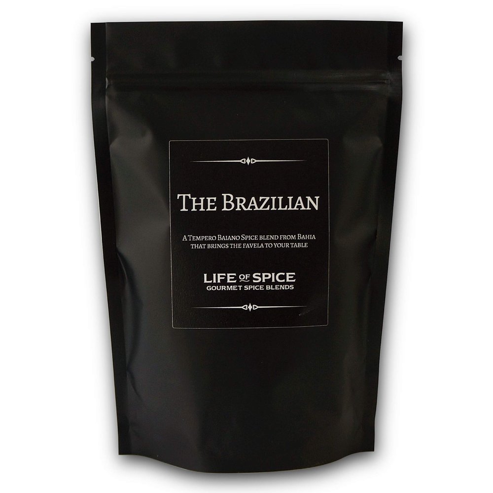 Life of Spice The Brazilian Spice Rub | All Purpose Seasoning for Meat, Fish and Veg | Large Pack (175g) with Recipe Card | Cumin, Parsley and White Pepper | Great BBQ Street Food Rub