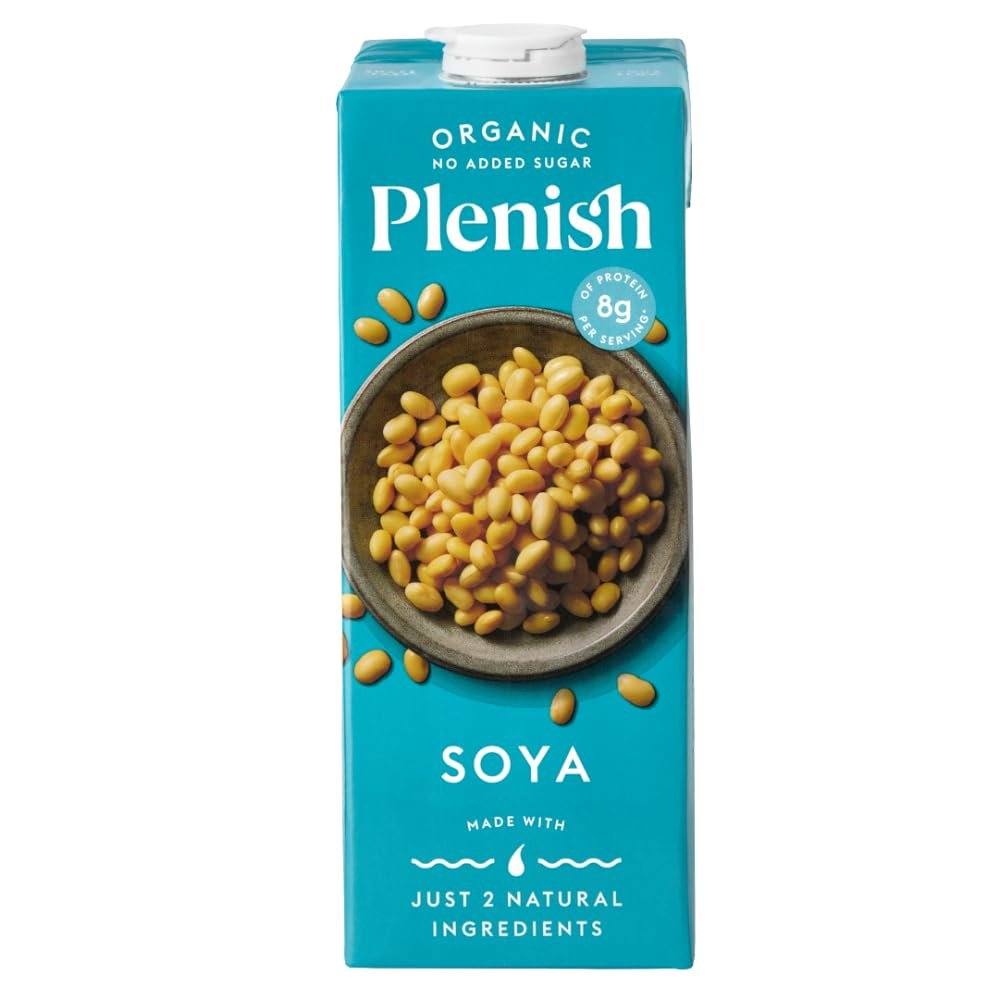 Plenish Organic Unsweetened Soya Milk (1 Litre)