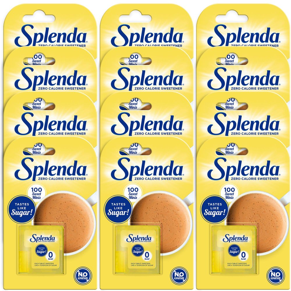 SPLENDA No Calorie Sweetener Dissolvable Minis, 100 Tablets (12-Pack)