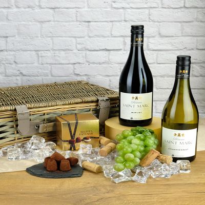 French Duo Wine and Truffles Gift Hamper