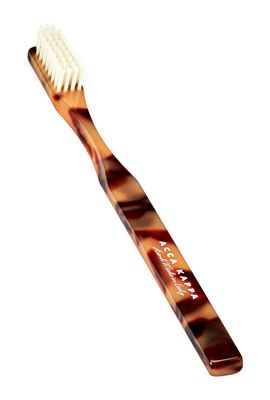 Acca Kappa Historical Classic Brown Toothbrush Medium Pure White Bristle, 21J844C
