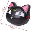 Cute Cat Shaped Contact Lens Case Mini Travel Simple Contact Lens Box Container Care Kit Mirror +Bottle + Tweezers Container Holder (Black) view 3