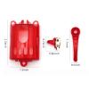 Anrom Hair Clipper Accessories DIY 3PCS, Replacement Dial Button, Switch, Motor Cover Parts for Wahl 5-Star Series Magic Clip Clipper # 8148, 8591 (Red) view 4
