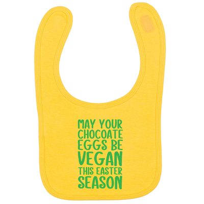 Flox Creative Yellow Bib Chocolate Eggs be Vegan This Easter Season