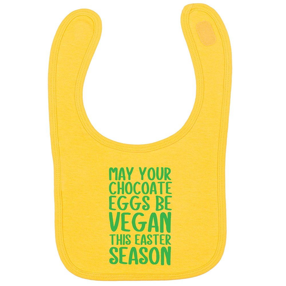 Flox Creative Yellow Bib Chocolate Eggs be Vegan This Easter Season
