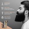 ONTAKI Professional Beard Moustache Scissors German Steel Comb & Carrying Pouch Hand Forged Bevel Edge Precision Mustache Comb Perfect Mens Facial Hair Grooming Kit for All Body Facial Hair (Satin) view 4