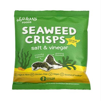 Abakus Foods Seaweed Crisps- Salt and Vinegar, ABA102