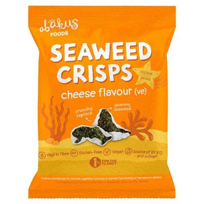 Abakus Foods Seaweed Crisps, Cheese, 18g