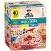 Quaker Instant Oatmeal Fruit and Cream Flavors 40 X 1.05 Ounce Net Wt 42.3 Ounce, 1200.0 g (Pack of 1) view 1