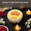 Cycle Pure Om Shanthi Pure Cow Ghee Wicks  Ready-to-Light Diya Battis | Wax-Free, Long-Lasting, Easy to Use | for Daily Puja, Aarti & Festivals | Pack of 3 (100 Wicks Per Pack) view 4