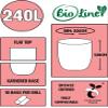 10 x 240L BioLiner Compostable Bags for Large Wheelie Bins (1 roll) Food Waste Bin Liners - EN 13432 - Compostable 240L Large Wheelie Bin/Dustbin Bags with Composting Guide view 2