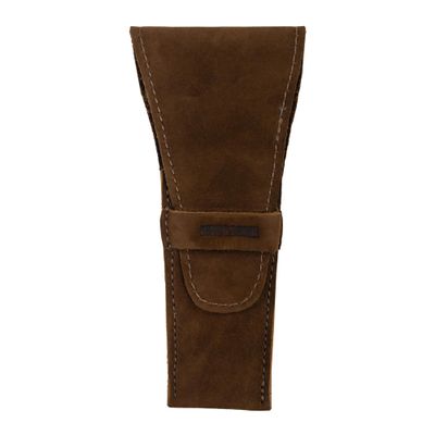 Hide & Drink, Safety Razor Case, Rustic Travel Cover, Shaving Accessories for Men and Women, Personal Care Essentials, Full Grain Leather, Handmade, Swayze Suede, 1 Count (Pack of 1), Classic