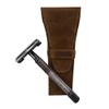 Hide & Drink, Safety Razor Case, Rustic Travel Cover, Shaving Accessories for Men and Women, Personal Care Essentials, Full Grain Leather, Handmade, Swayze Suede, 1 Count (Pack of 1), Classic view 3